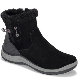 Baretraps Faux Fur Kalina Black Bootie